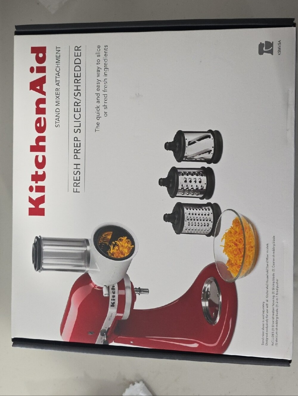 KitchenAid Stand Mixer Attachment, KSMVSA Fresh Prep Slicer/Shredder New OEM